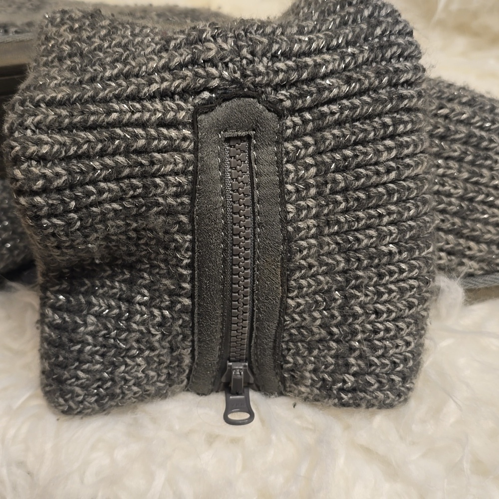 Sonoma Life + Style Brand Grey Boots Girls Size 3 kids - Picture 7 of 8